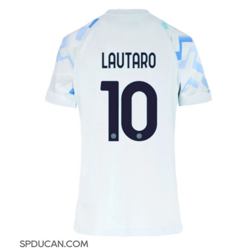 Zenski Nogometni Dres Inter Milan Lautaro Martinez #10 Gostujuci 2025-26 Kratak Rukav